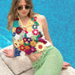 colorful crochet top