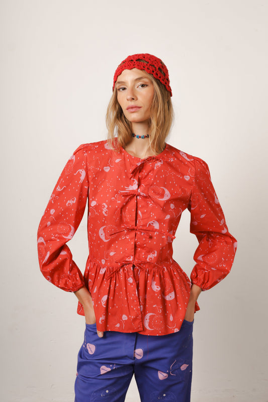 Camisa Sarah Cápsula Cherry coppelia.tienda